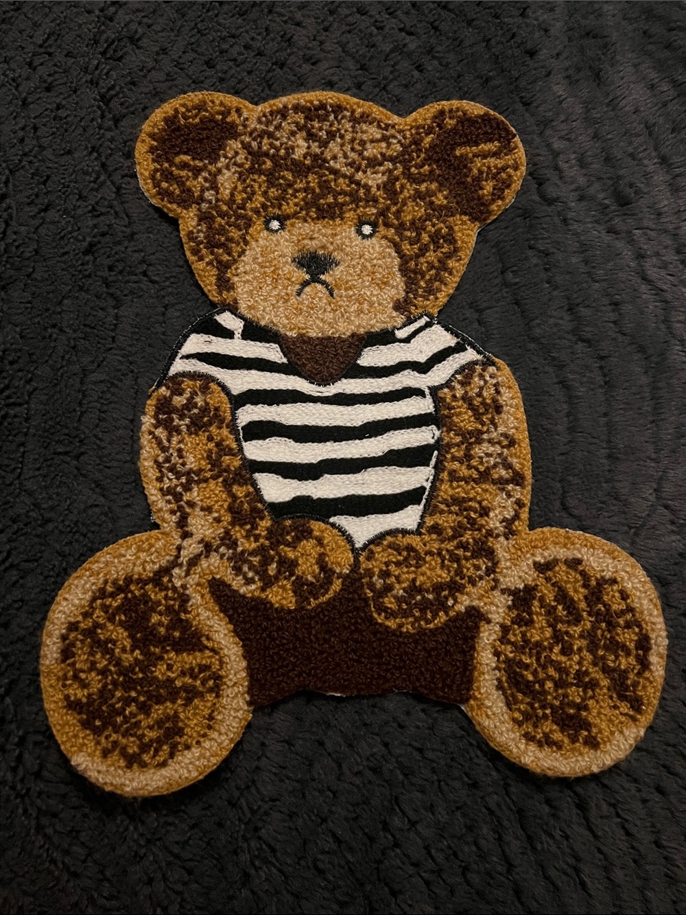 Brown Teddy Bear Shag - Plush Iron-On patch